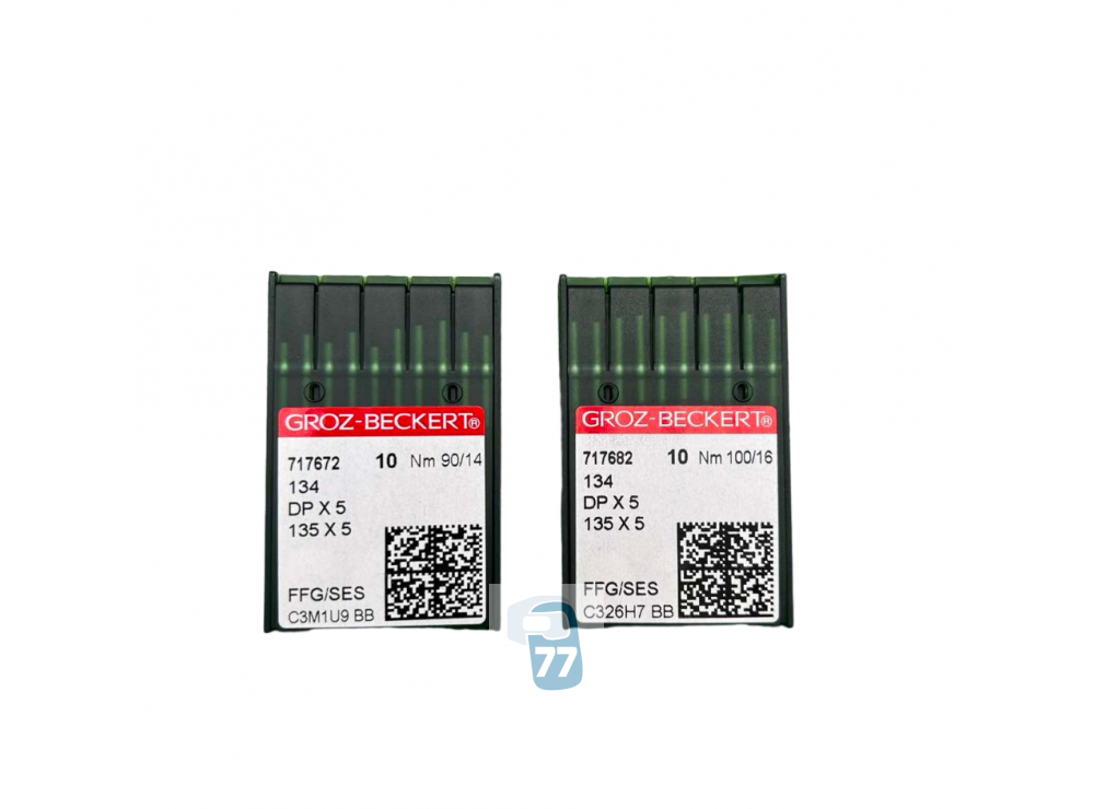 Иглы ПШМ универсальные, Dpx5, толстая круглая колба Groz-beckert